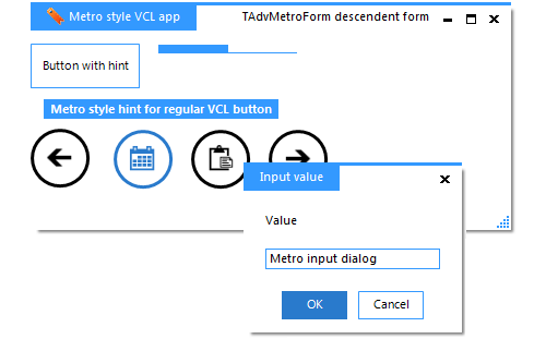 V s l. TMS VCL UI. Метро Делфи.