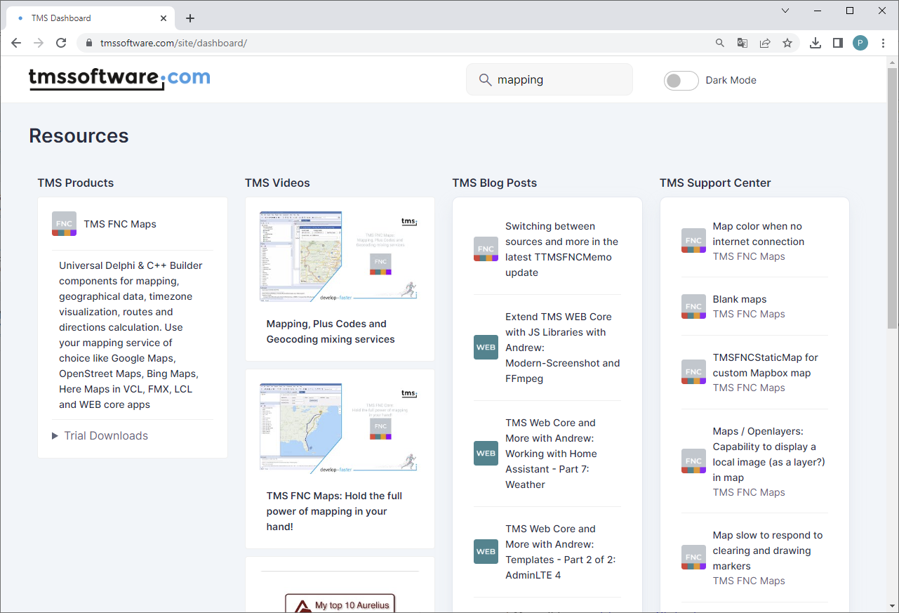 TMS Software Delphi  Components 