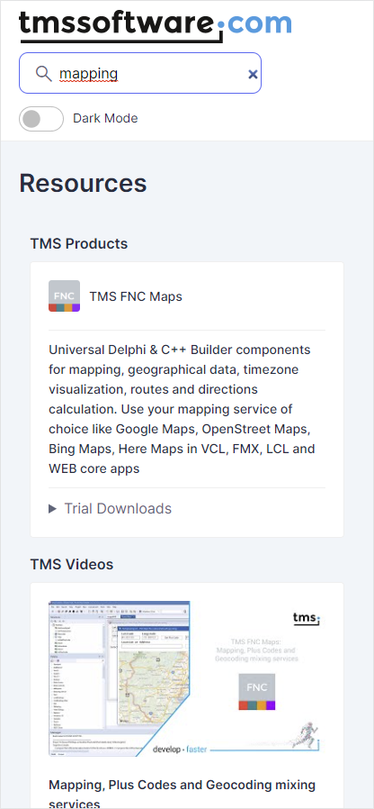 TMS Software Delphi  Components 