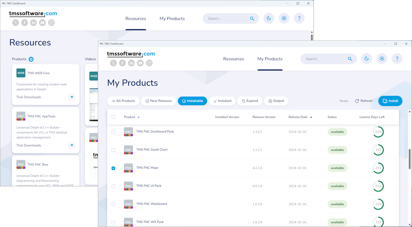 TMS Software Delphi  Components 