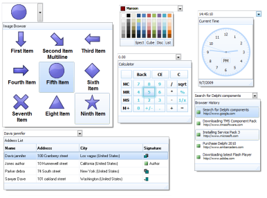 TMS Advanced DropDown Controls