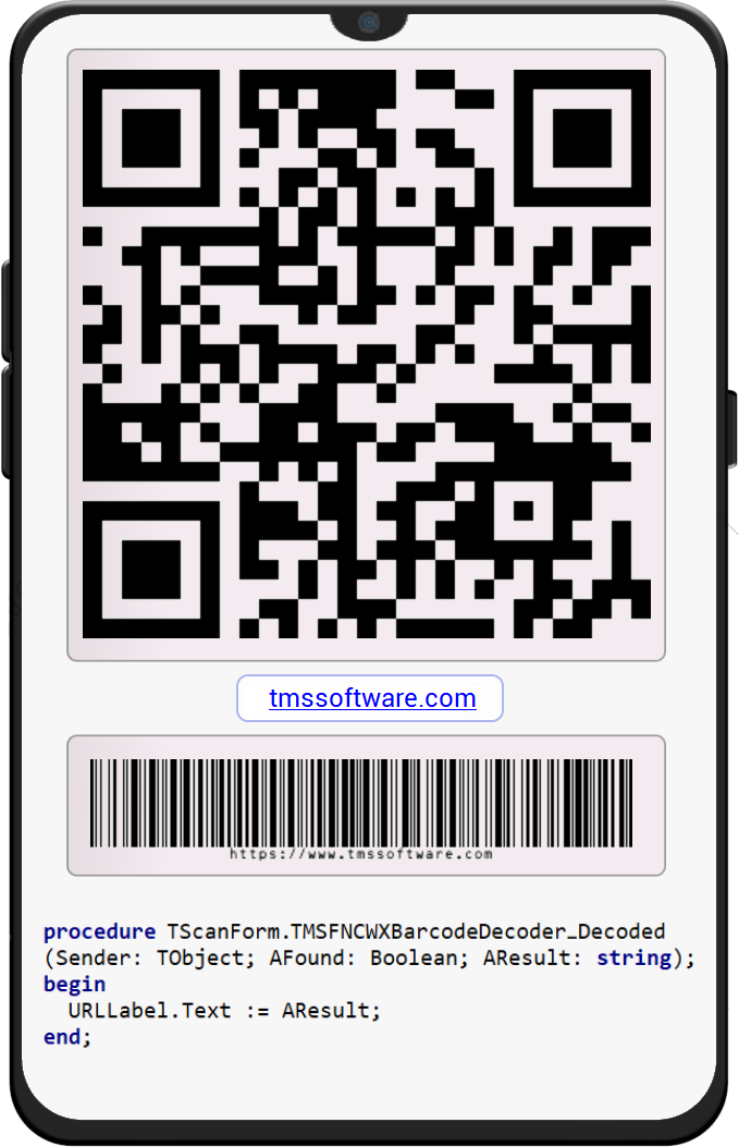 TTMSFNCWXBarcode / TTMSFNCWXQRCode