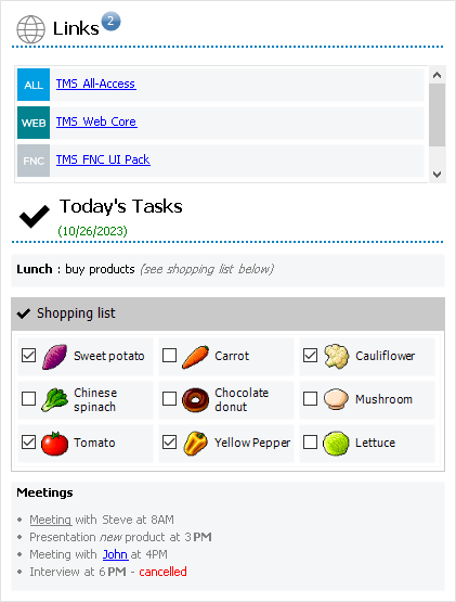 TMS Software Delphi  Components 