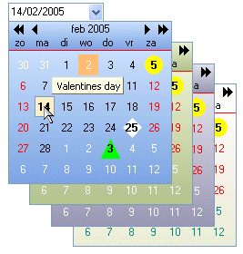 Planner Calendars and DatePickers
