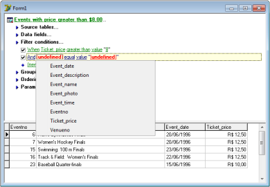 Sql query with multiple where conditions